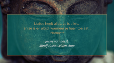 Golden Cyan Buddha Liefde heelt alles... - Jackie van Beest Mindfulness Leiderschap Columnblocks Inner Healing -www.jvbcoaching.com